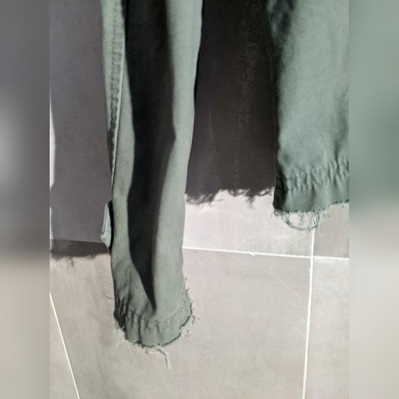 Disney Resort Tinkerbell Utility Jacket Coat Women's Sz M Army Green Distressed - Picture 8 of 9